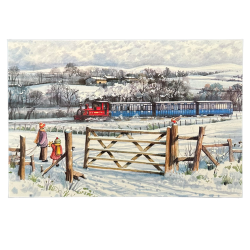 STEAM TRAIN - PACK OF 5 CHRISTMAS CARDS XMO14